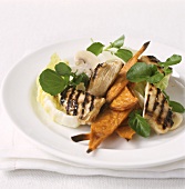 Grilled chicken breast with sweet potato