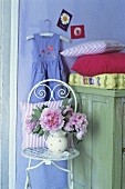 Peonies in a child's room