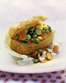 Potato treasure chest with vegetable coins