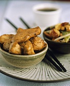 Chicken with cashew nuts fried in wok (Vietnam)