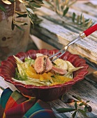 Pork fillet & fennel salad with orange segments