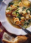 Minestrone pugliese (vegetable soup with noodles, Italy)