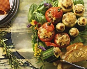 Stuffed Tomato and Zucchini