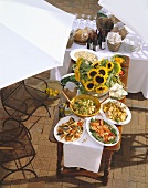 Italian garden party buffet