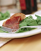 Bresaola con la rucola (salad of ham and rocket)