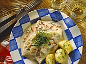 Carp in apple & mustard sauce with chili and sorrel
