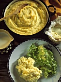 Kartoffelpüree & Kartoffelpüree mit Blattsalat