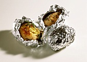 Baked potatoes with herbs