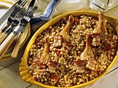 Cassoulet with duck legs and bacon