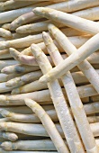 White asparagus with drops of water