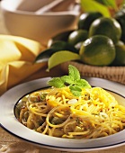 Spaghettini con salsa di limetta (Nudeln mit Limettensauce)