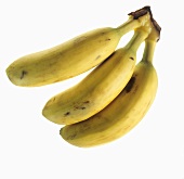 Drei zusammenhängende Bananen