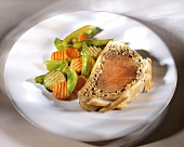 Filet Wellington (beef fillet with mushrooms in puff pastry)