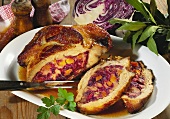 Pork Stuffed with Carrots and Cabbage