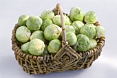 Brussels sprouts in basket