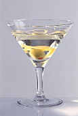Martini Dry with olive and lemon zest