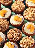 Mandarin muffins and grapefruit and nut muffins