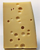 A piece of Emmenthal cheese