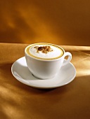 Cappuccino in White Cup