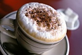 Cappuccino in a cup