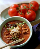 Bigosch westfälische Art mit Kalbfleisch, Pilzen, Tomaten