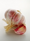 Garlic and clove of garlic