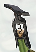 Corkscrew (Screwpull-Elite) on wine bottle