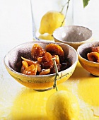 Fig and apricot compote with lemons