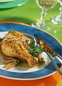 Chicken with shallots and herbs