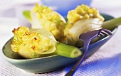 Fennel with potato and cheese stuffing