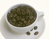 Coffee Beans in White Cup