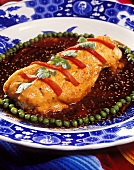Asian baked fish in sesame soy sauce