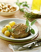 Cosciotto d'agnello ripieno (stuffed leg of lamb, Italy)