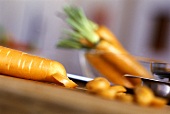 Cutting up a carrot