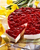 Raspberry yoghurt cake for Easter