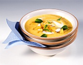 Potato and carrot soup with ginger
