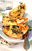 Möhren-Tortilla mit Kräutern