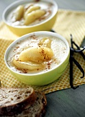 Pear mousse with cinnamon and vanilla