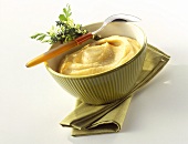 White bean puree with bunch of herbs