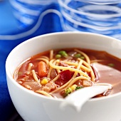 Minestrone with noodles