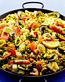 Paella in the pan