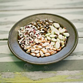 Various beans on plate