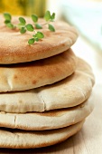 Freshly baked flatbreads