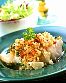 Cod with lime and chili crust