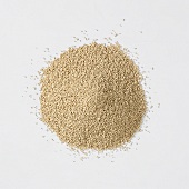 A heap of dried yeast