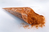 Chili powder in cellophane bag