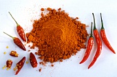 Chili powder, fresh and dried chili peppers