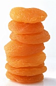 Pile of dried apricots