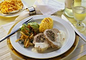 Allgäuer boiled veal (Tafelspitz) with liver forcemeat & savoy