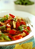 Chicken breast with peppers